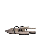 Ballerines en cuir – Beige