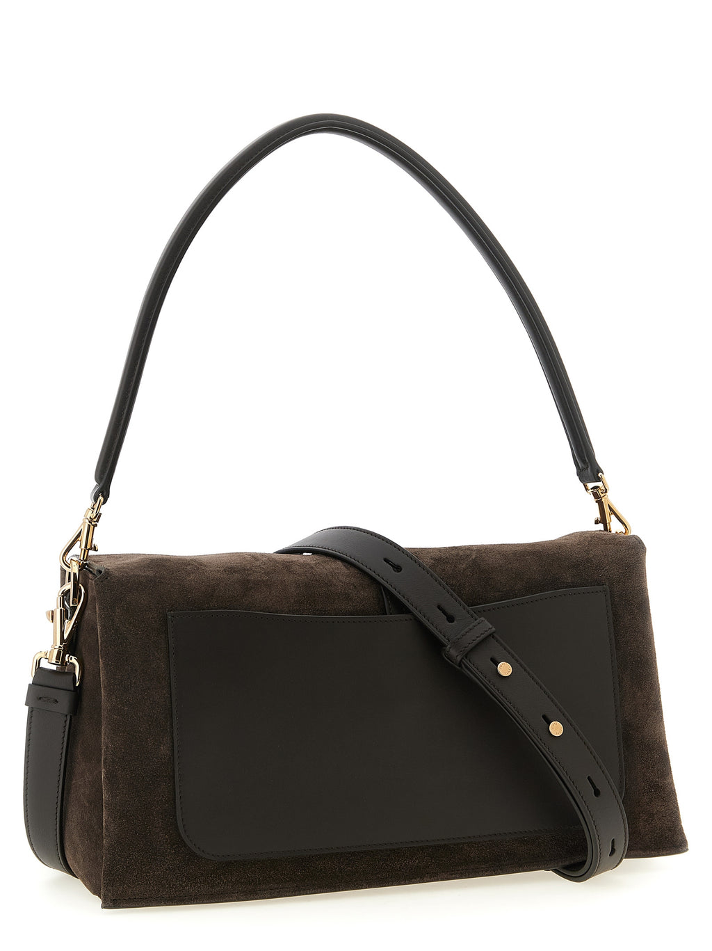 Sac à bandoulière en daim marron
