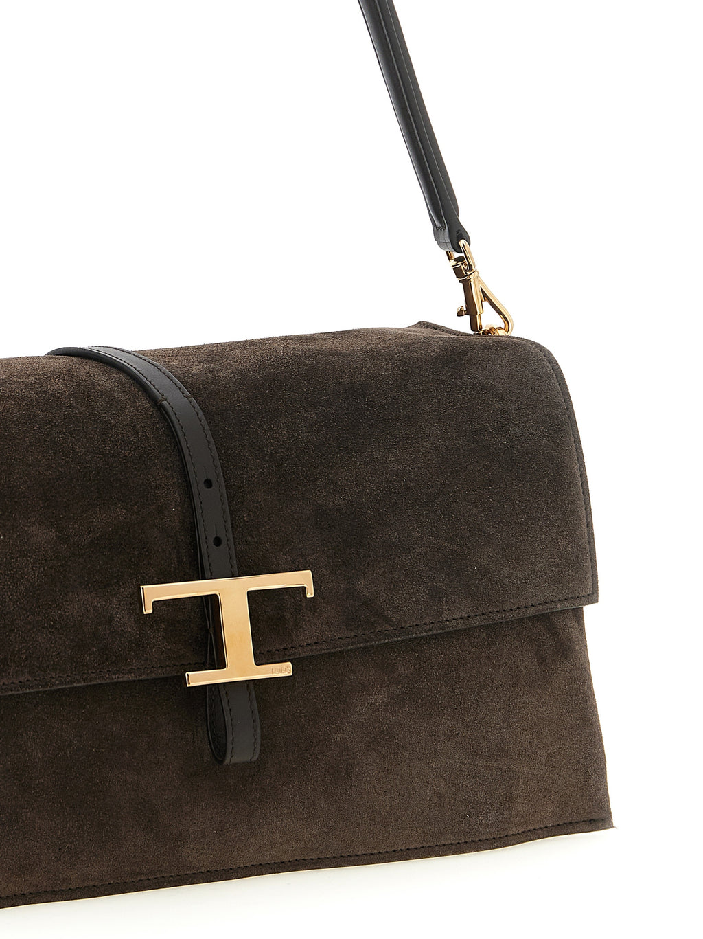Sac à bandoulière en daim marron