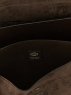 Sac à bandoulière en daim marron