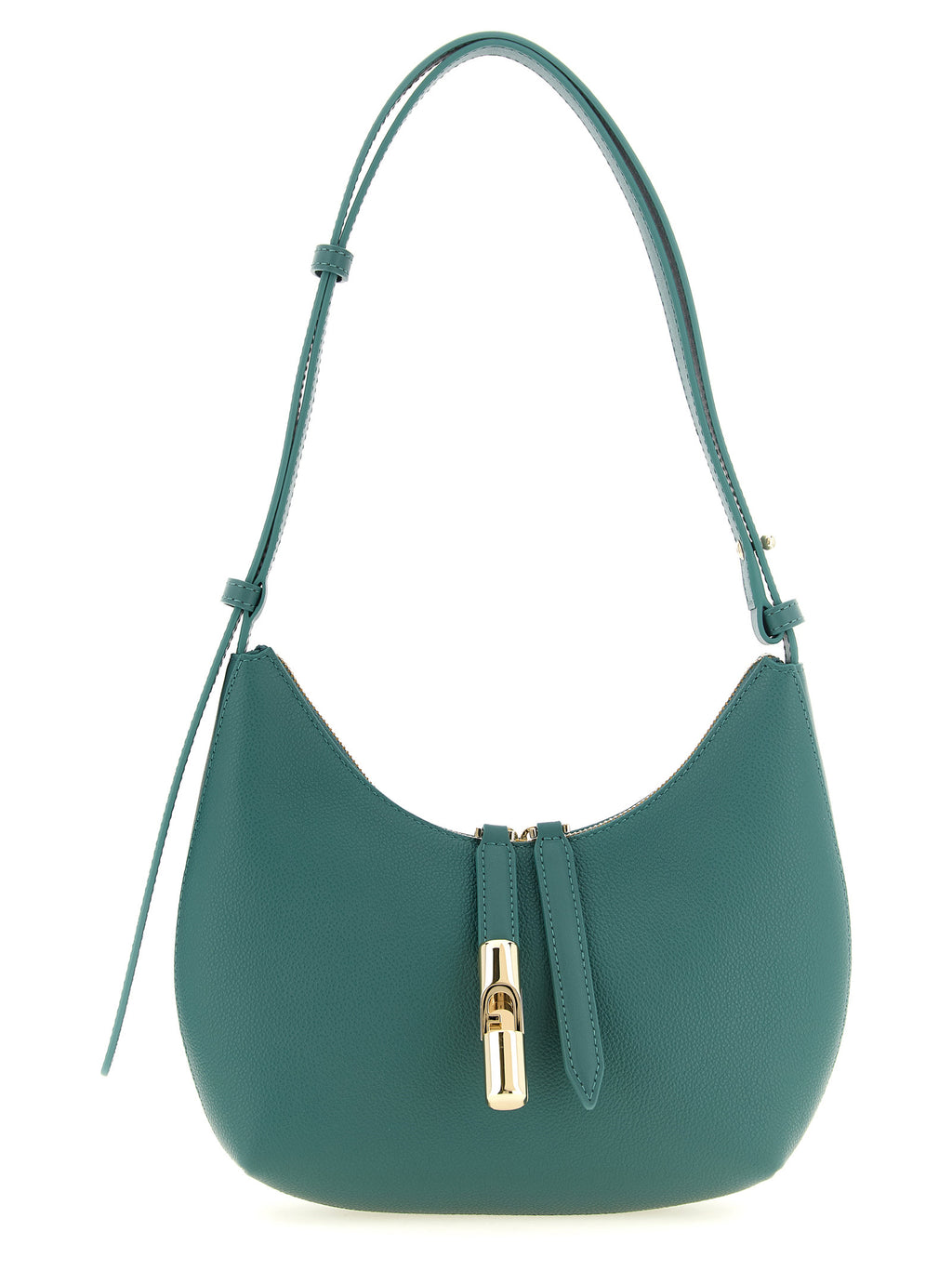 Sac bandoulière en cuir vert