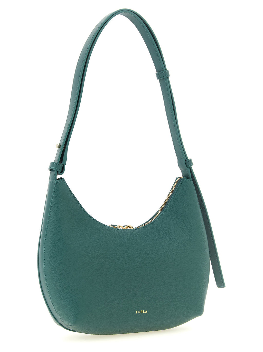 Sac bandoulière en cuir vert