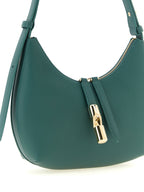 Sac bandoulière en cuir vert