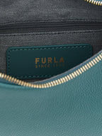 Sac bandoulière en cuir vert
