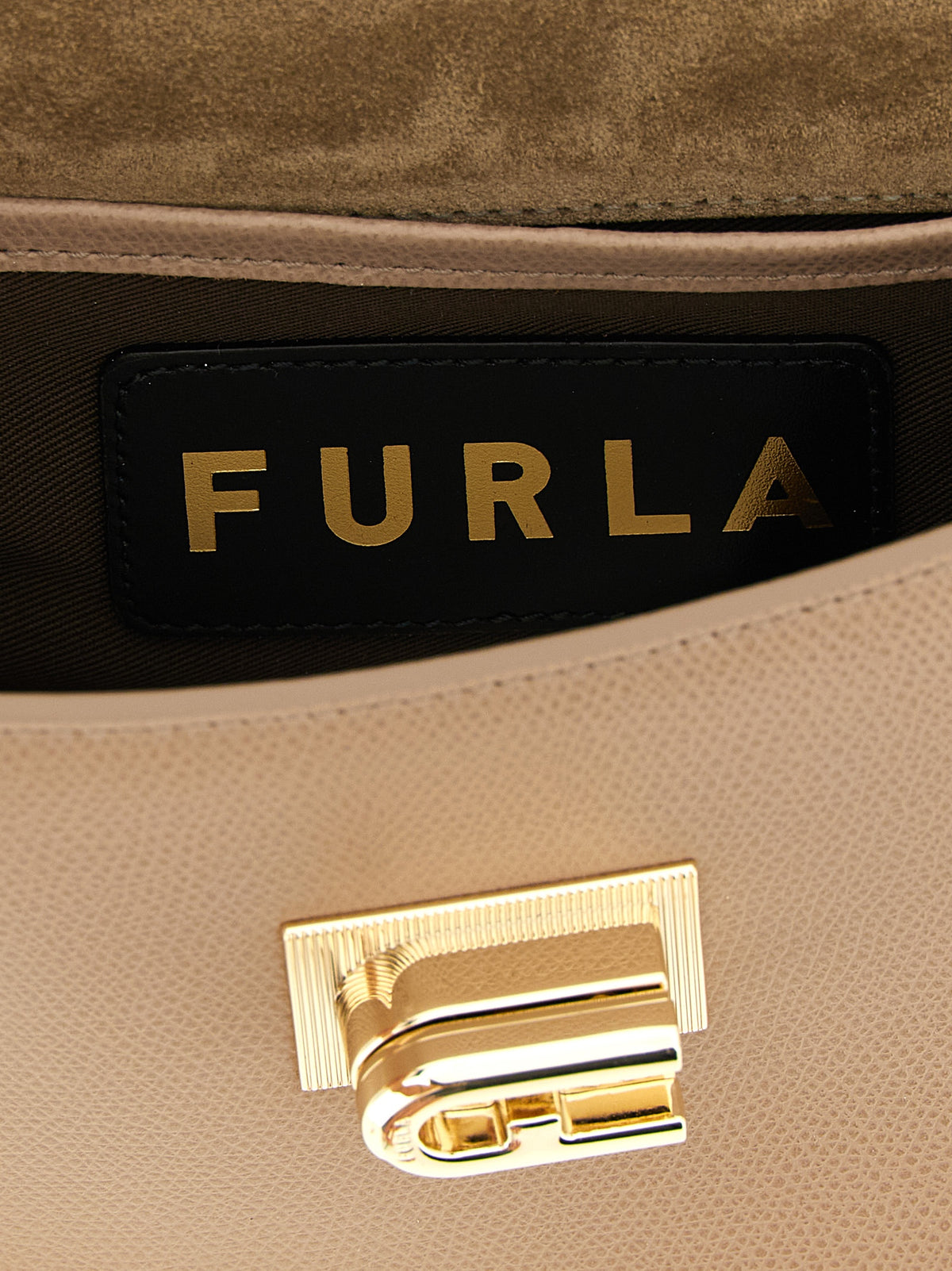 Sac bandoulière en cuir beige