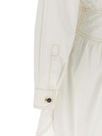 Medusa Cotton Dress – White