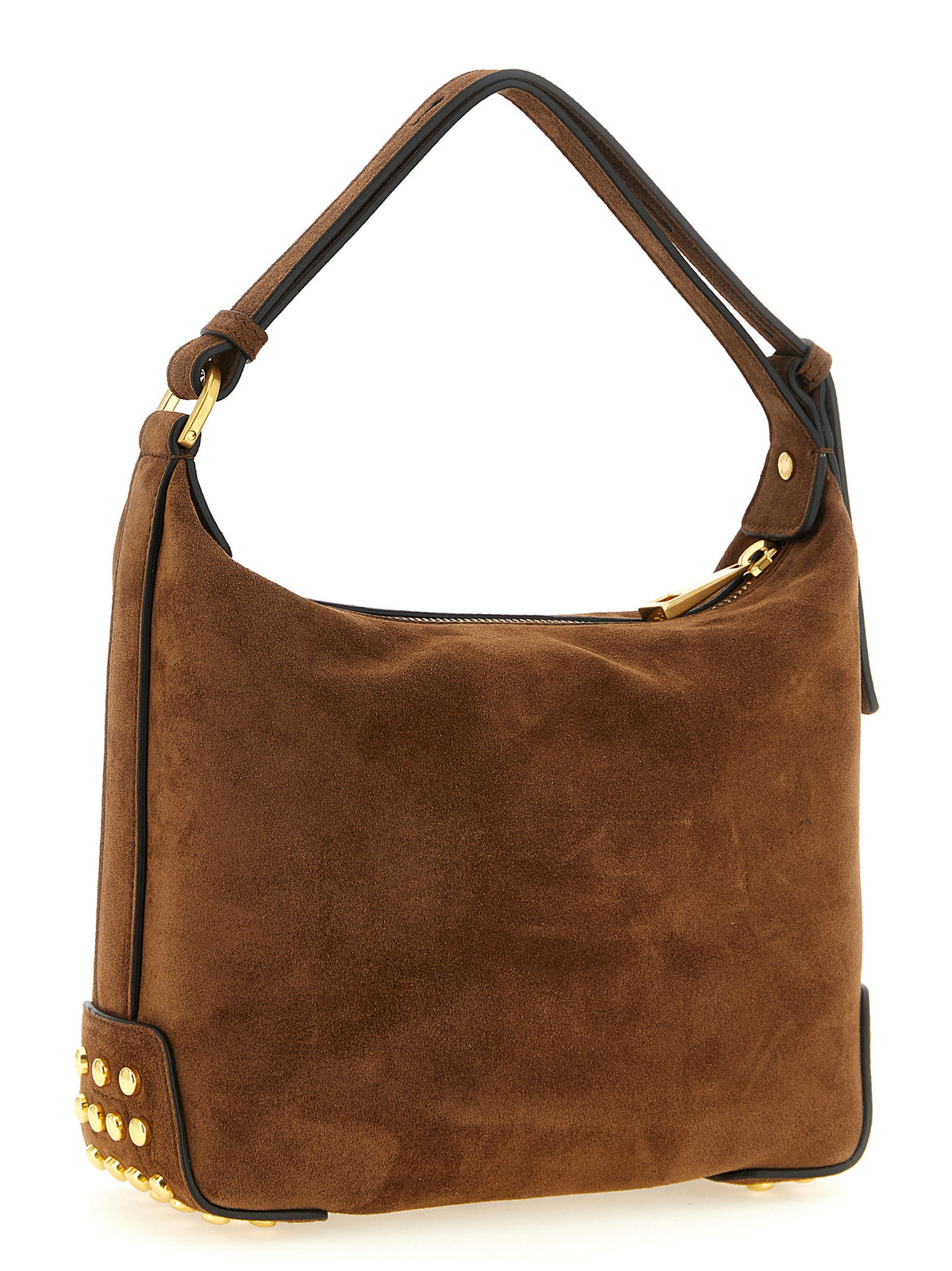 Sac à bandoulière en daim marron
