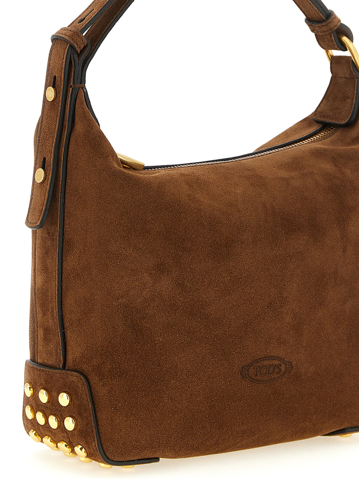 Sac à bandoulière en daim marron