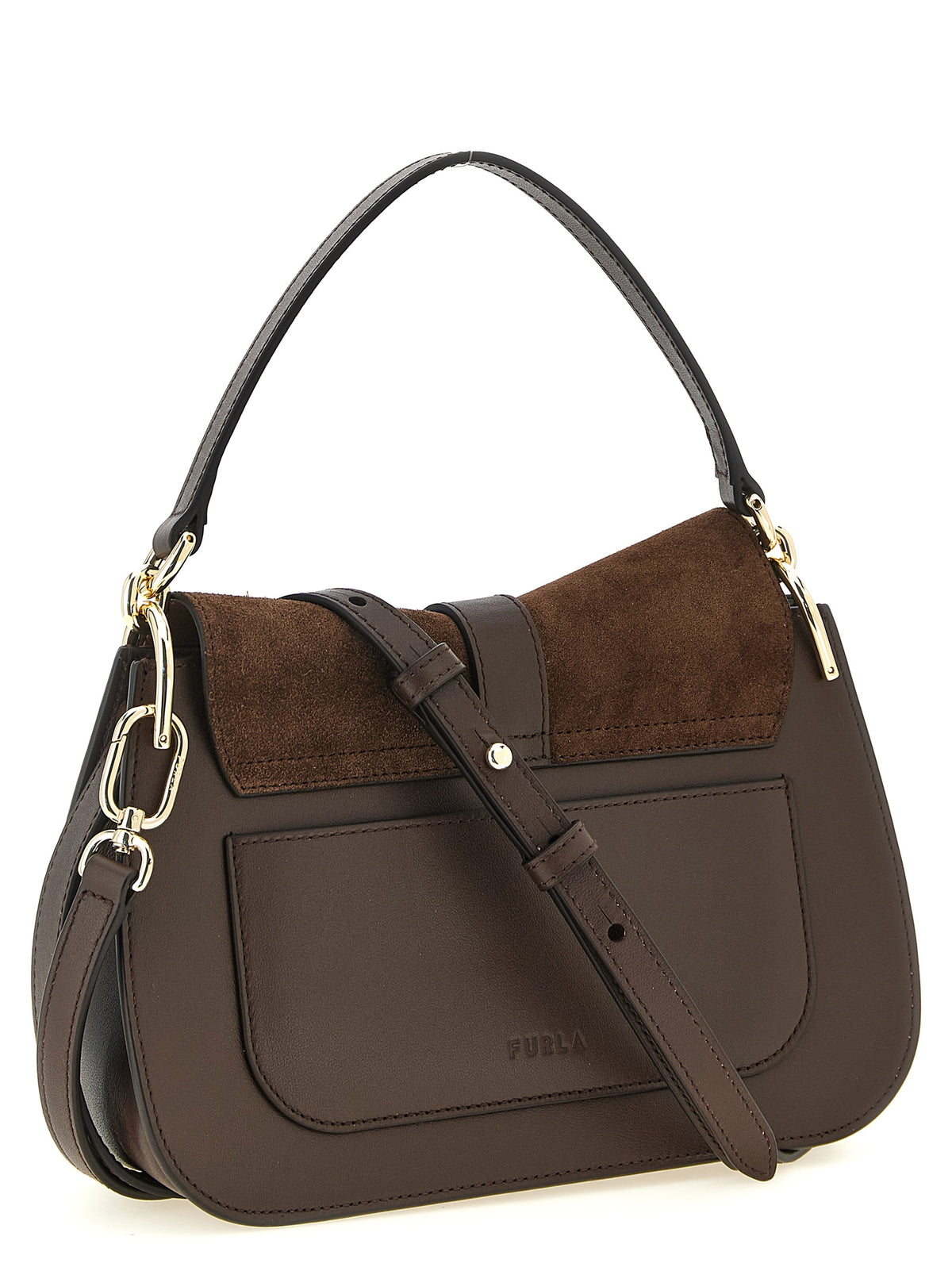 Brown Suede Handbag