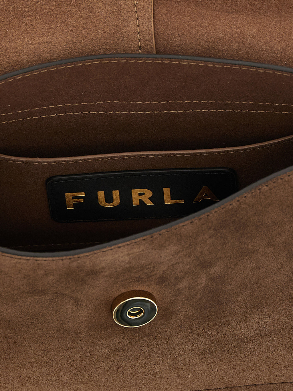Brown Suede Handbag