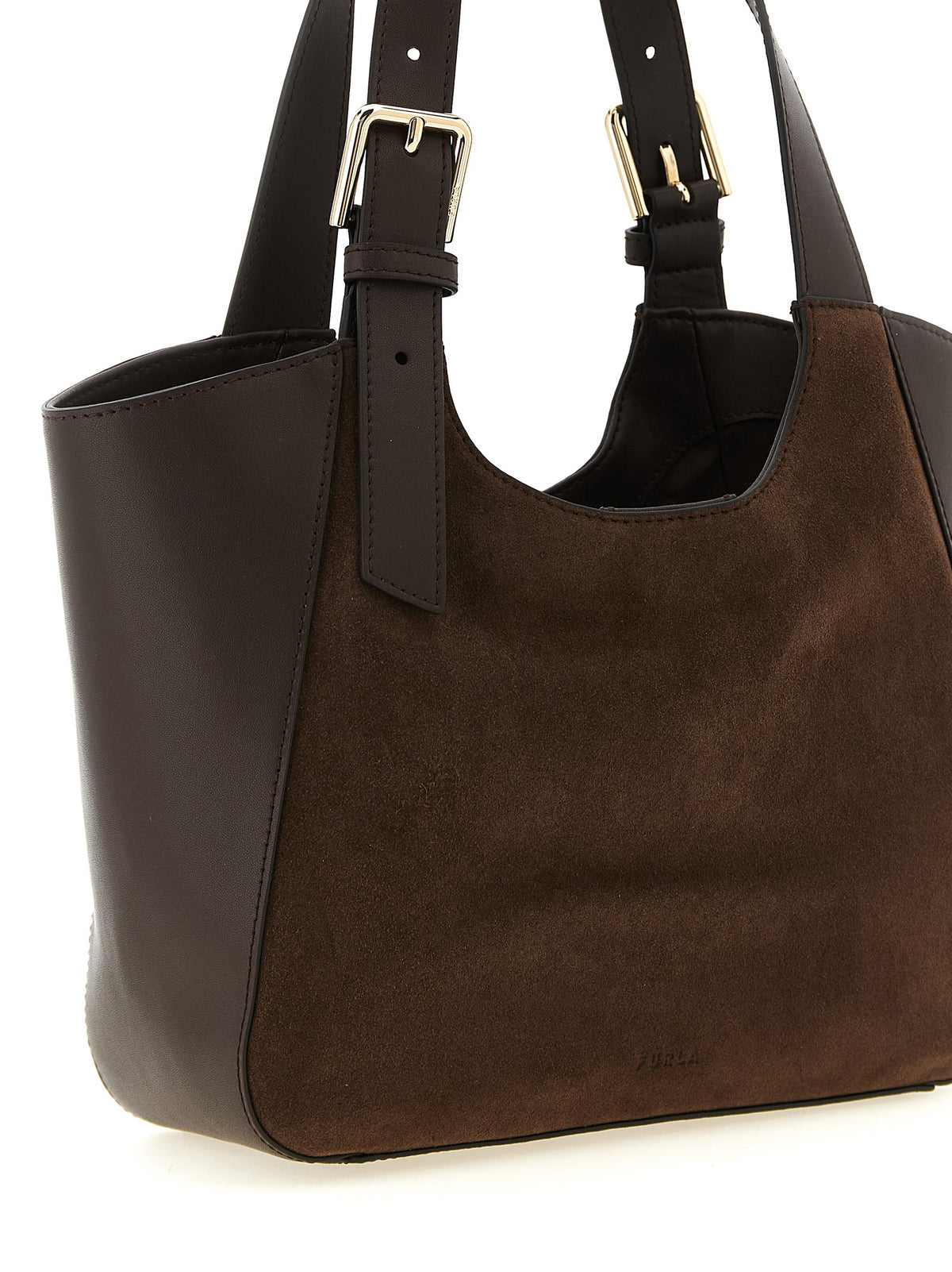 Brown Suede Handbag