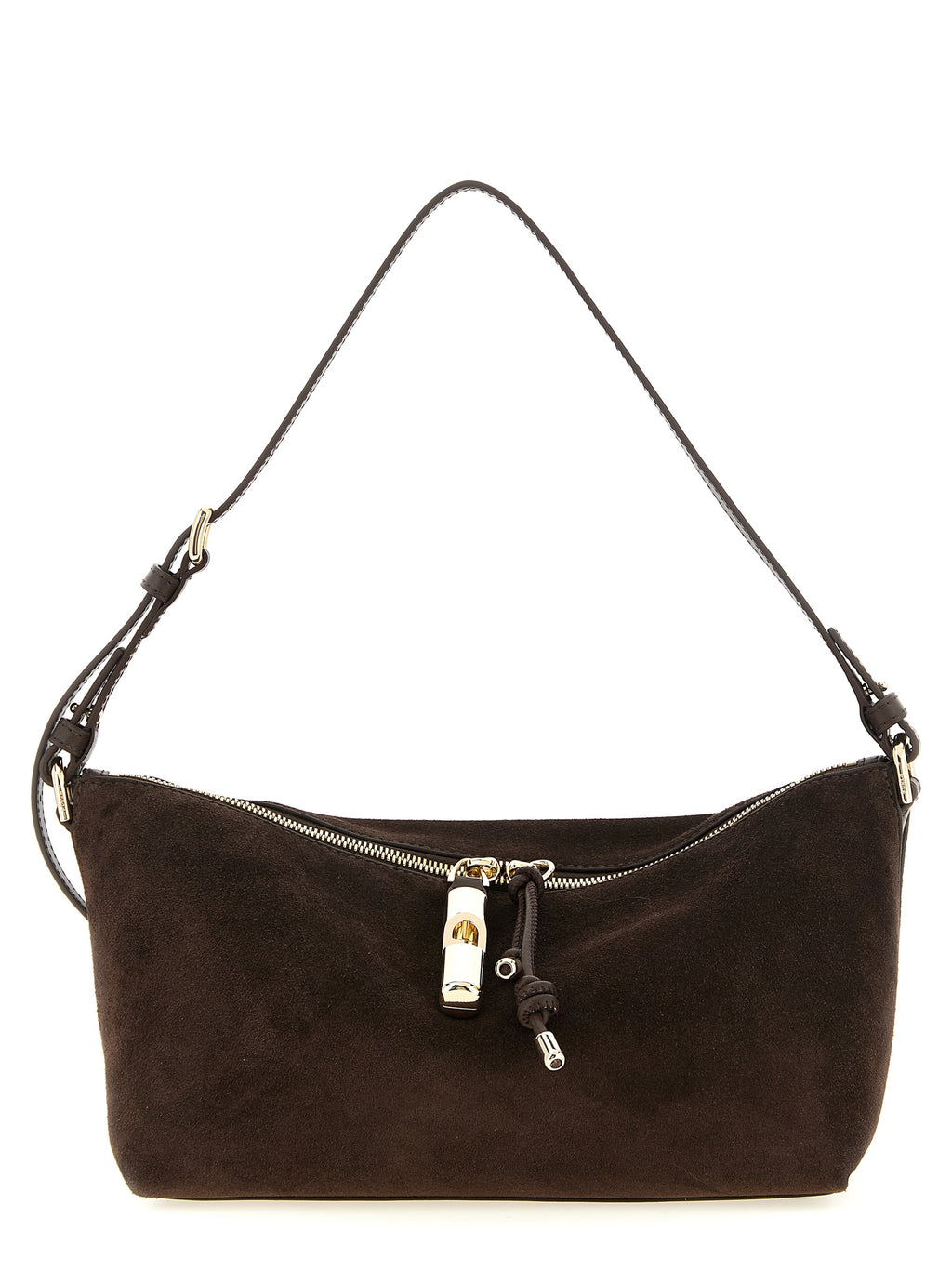Brown Suede Shoulder Bag