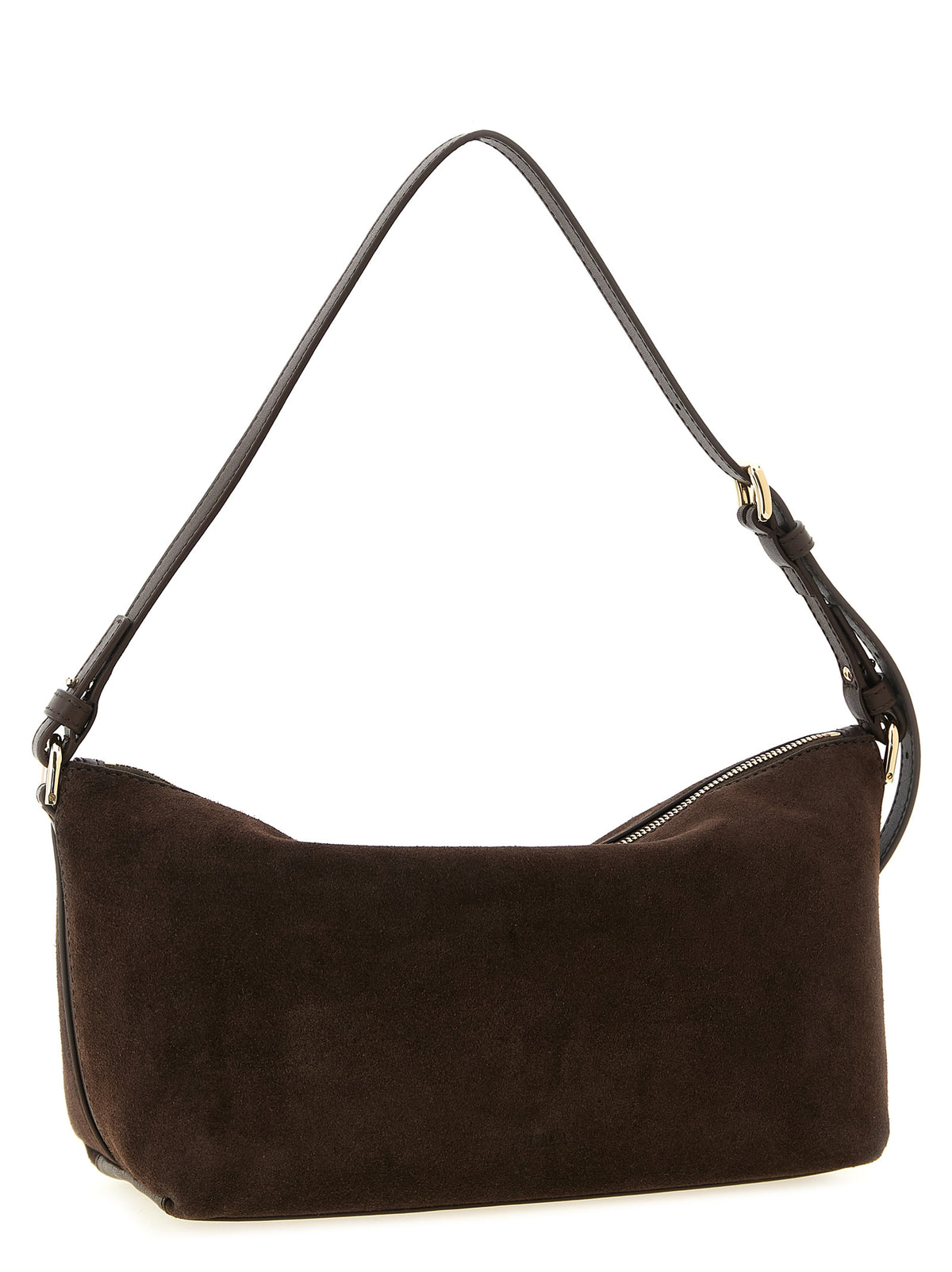 Brown Suede Shoulder Bag