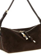 Brown Suede Shoulder Bag