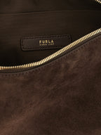 Brown Suede Shoulder Bag