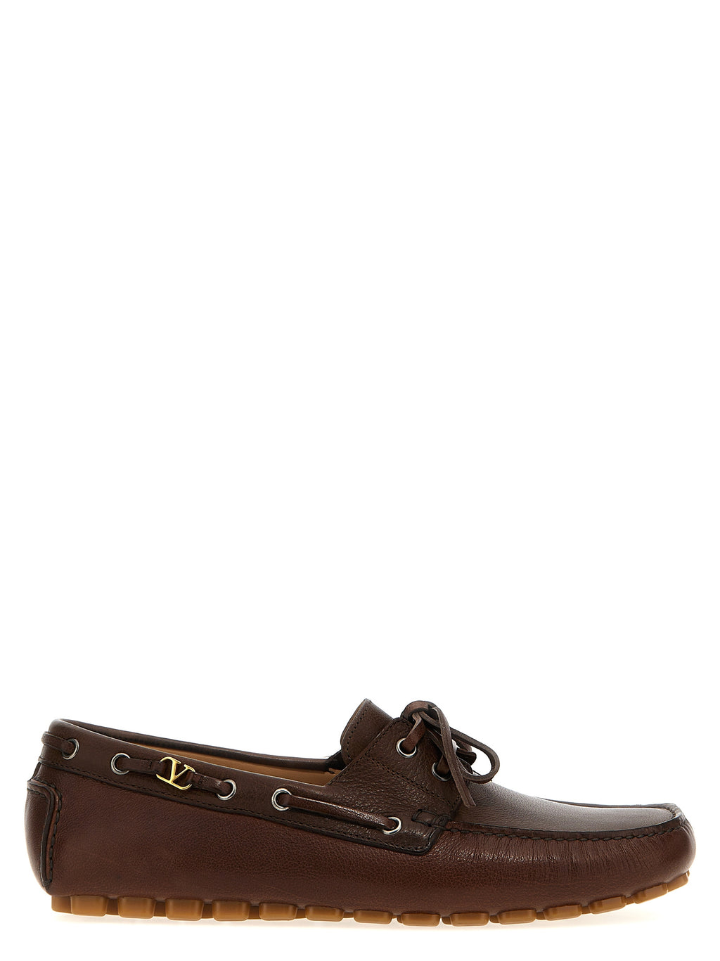Mocassins en cuir marron