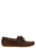 Mocassins en cuir marron
