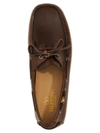 Mocassins en cuir marron