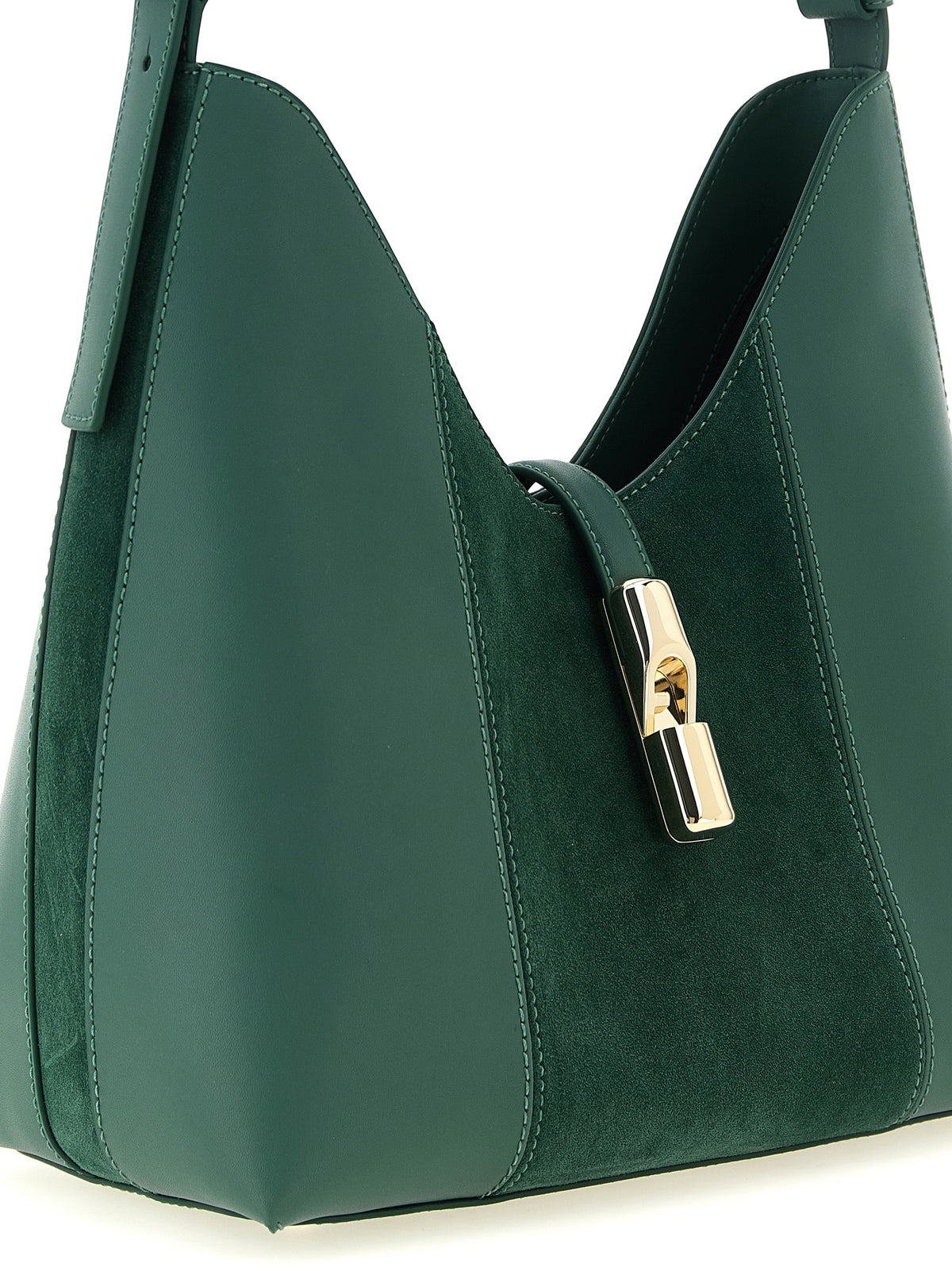 Sac à bandoulière en daim vert