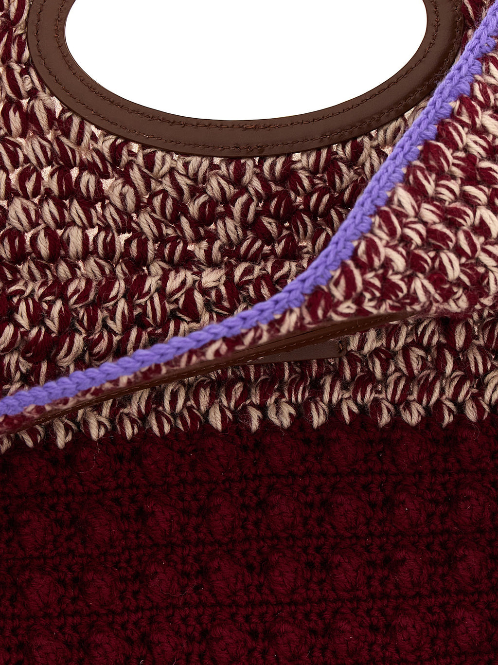 Wool Handbag – Burgundy