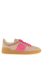 Pink Suede Sneakers