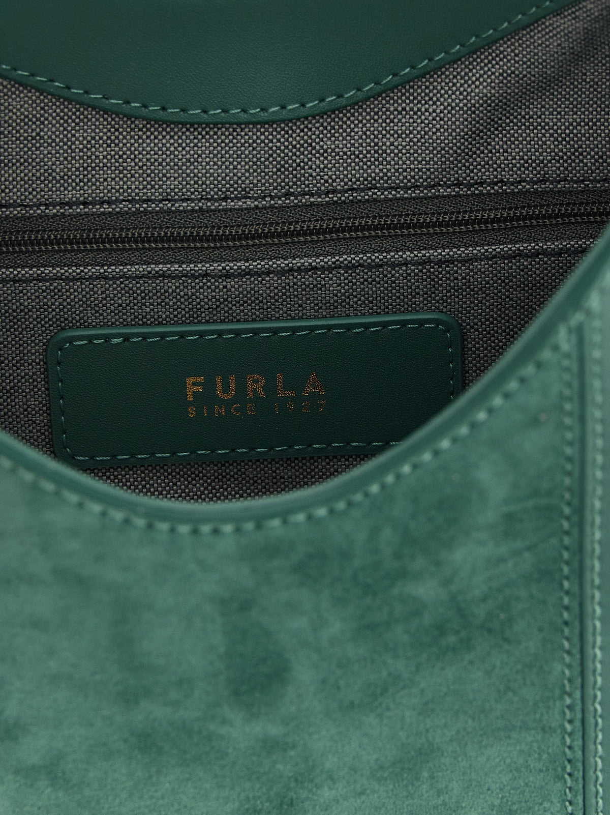 Sac à épaule en daim vert