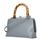 Grey Leather Handbag