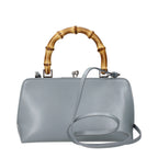 Grey Leather Handbag
