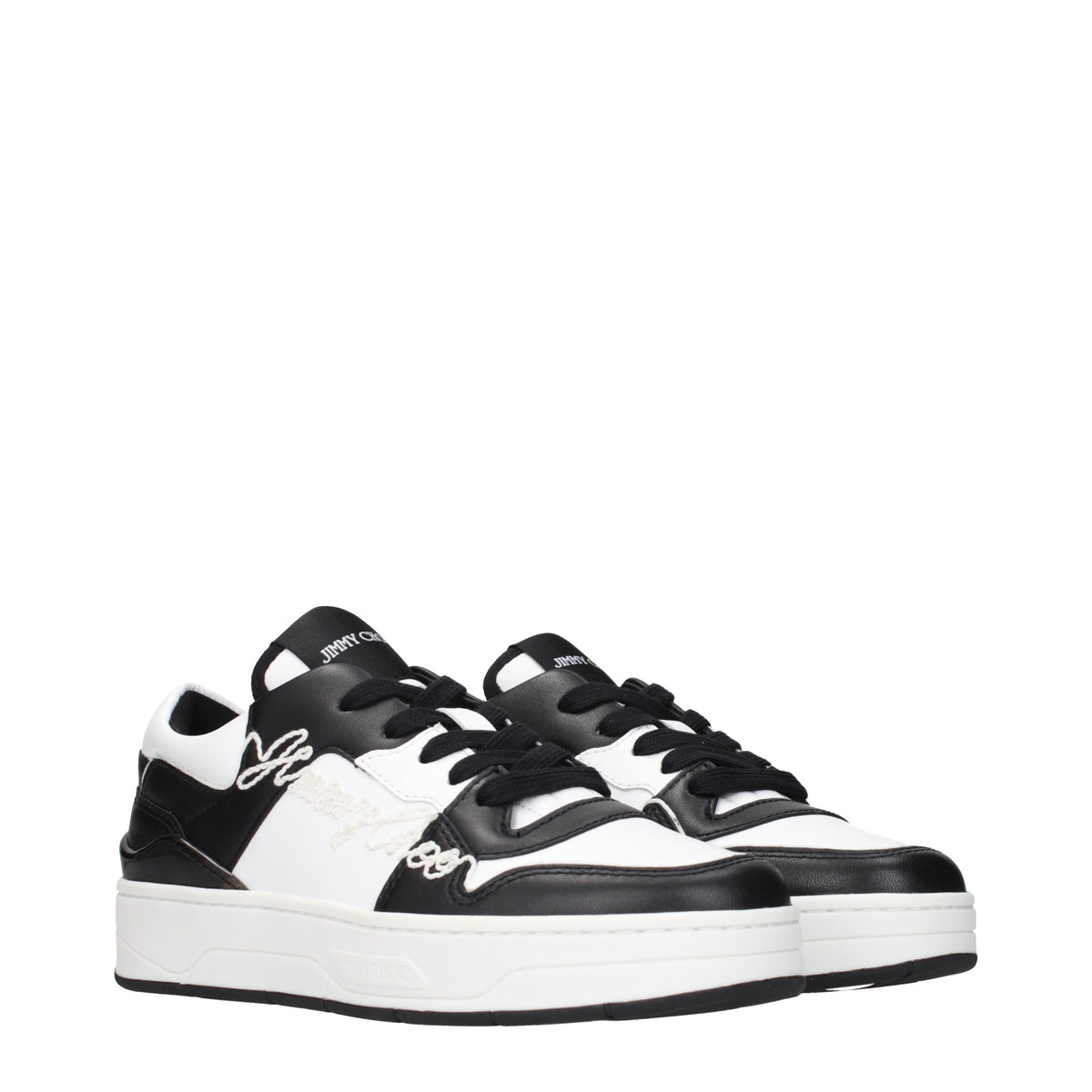 Black Leather Sneakers