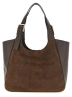 Brown Suede Tote Bag