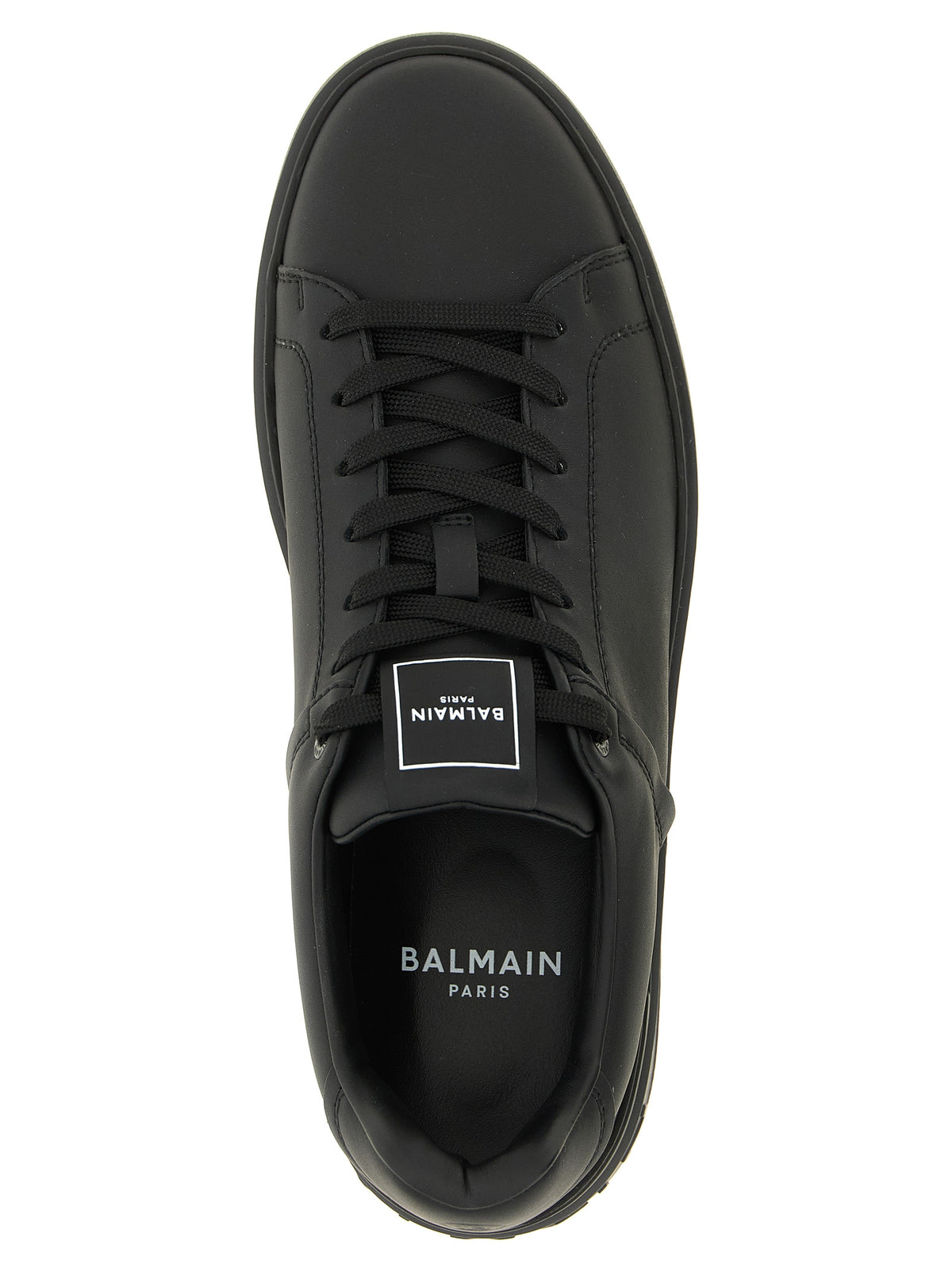 Black Leather Sneakers
