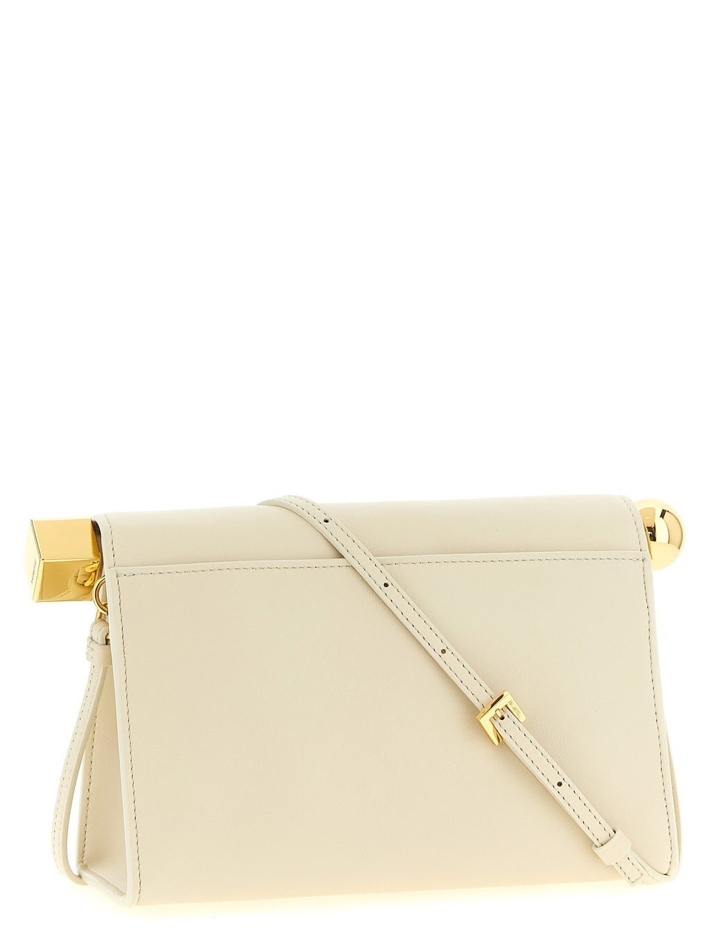 Le Sac Rond Clutch – Blanc