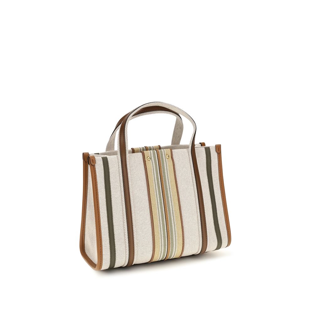 Sac à bandoulière Woody en coton – Beige