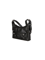 Buckled Leather Shoulder Bag