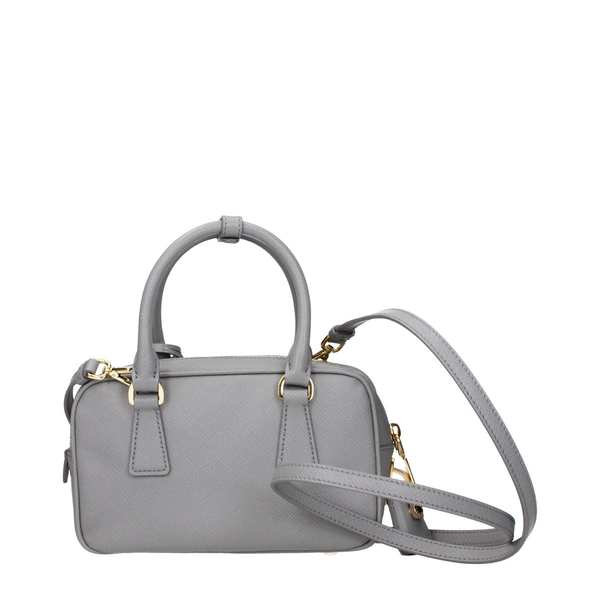 Sac à main en cuir gris