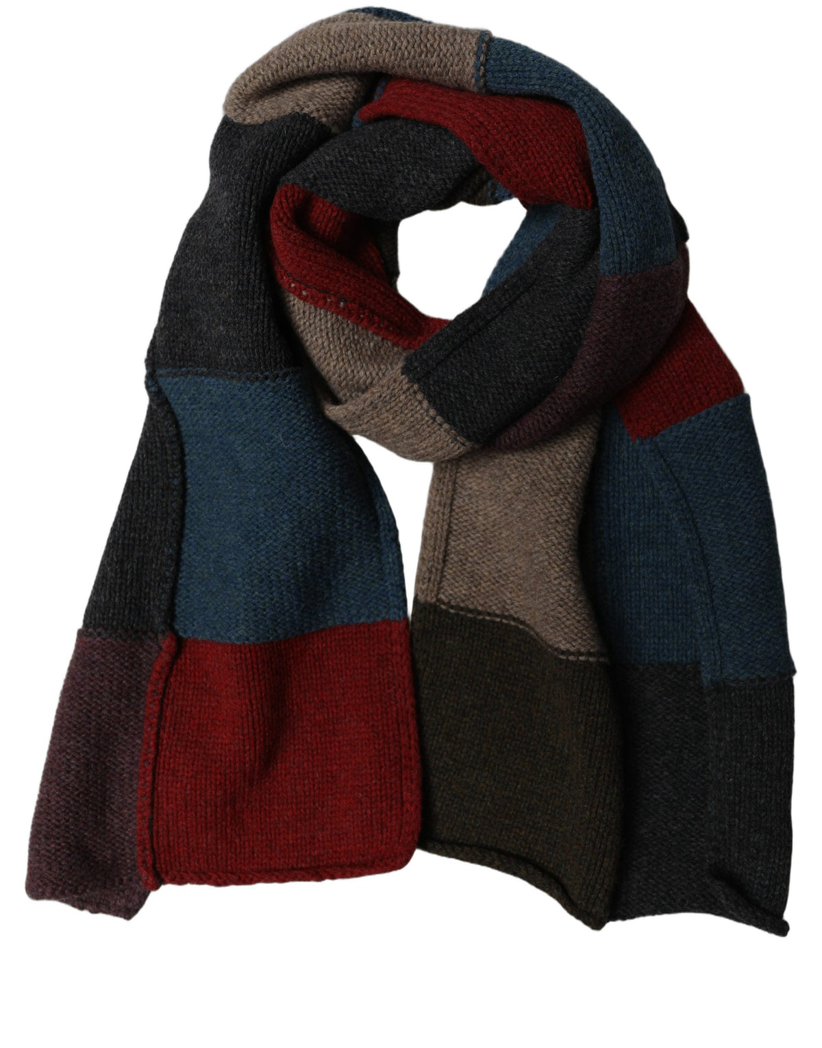 Écharpe multicolore en laine vierge