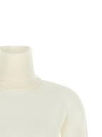 Pull en laine vierge blanc