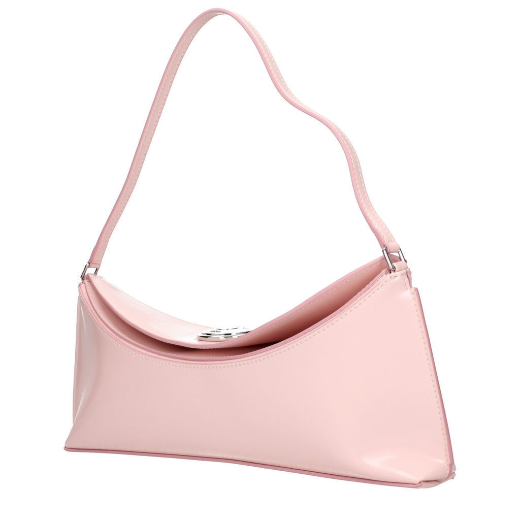 Sac à bandoulière en cuir rose