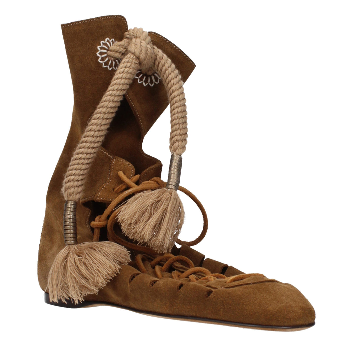 Bottines en cuir – Marron