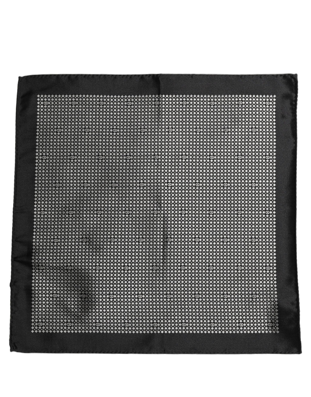 Black and White Pocket Square
