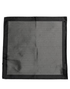 Black and White Pocket Square