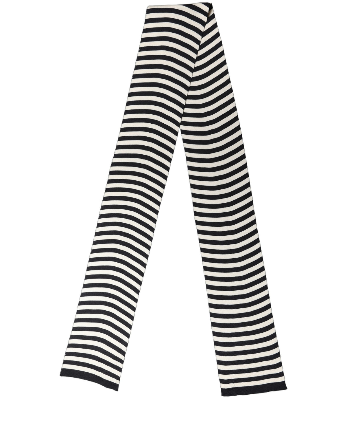 Black and White Silk Scarf