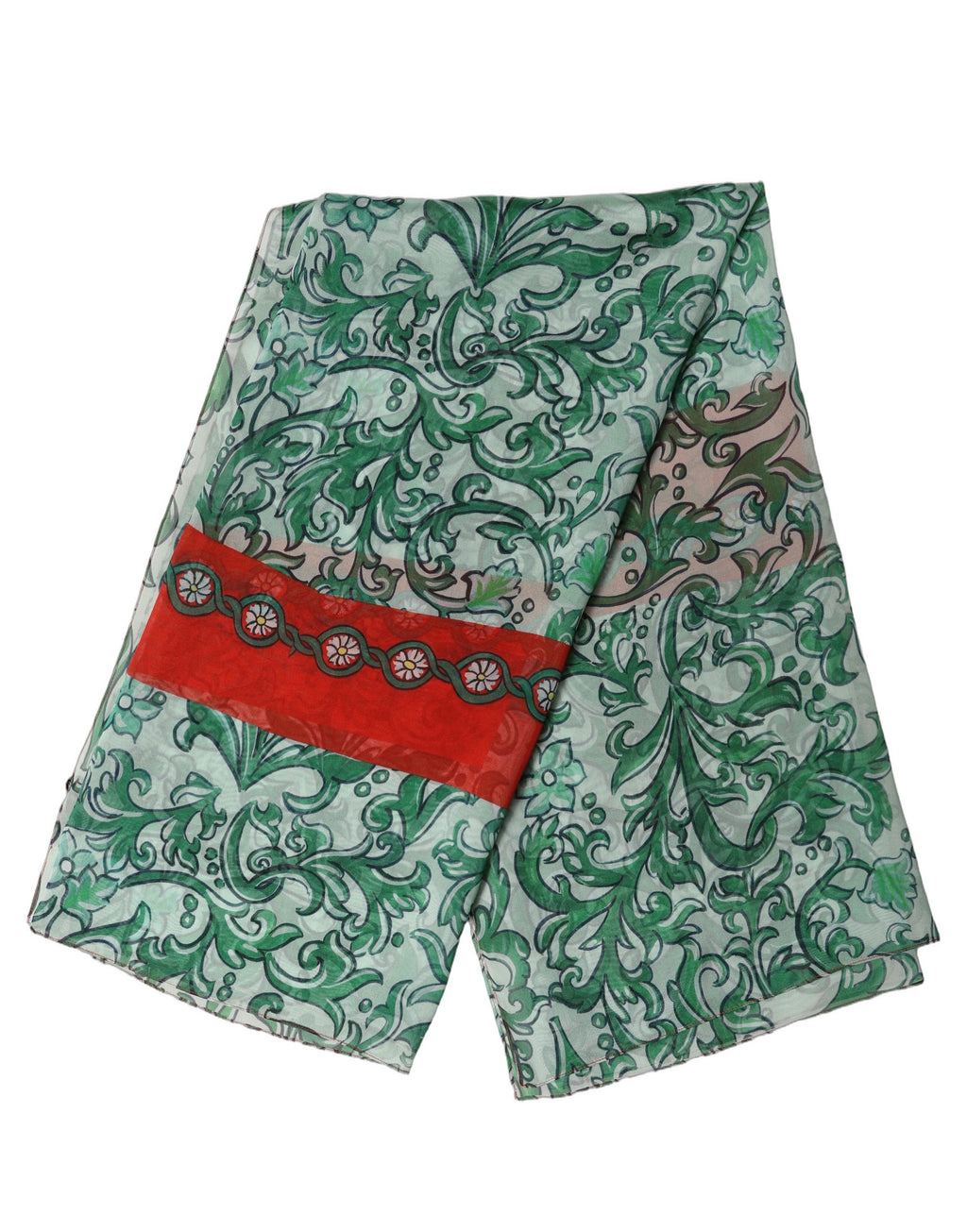 Green Silk Scarf