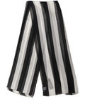 Black and White Silk Scarf