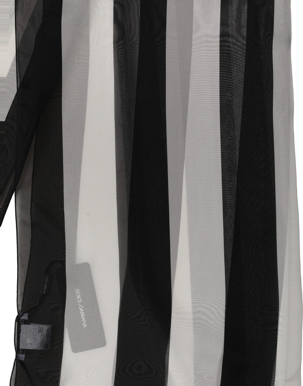 Black and White Silk Scarf