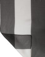 Black and White Silk Scarf
