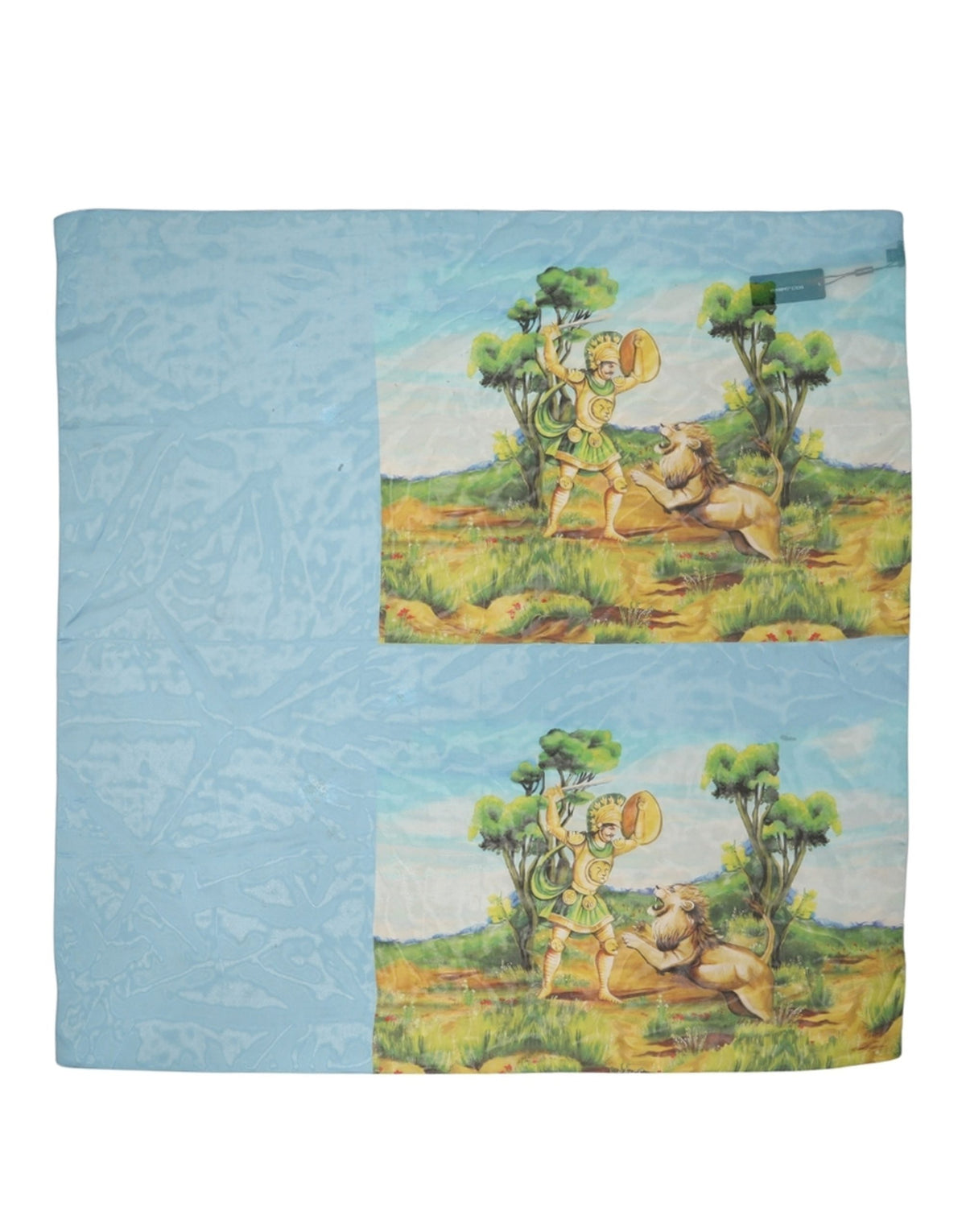 Light Blue Silk Scarf