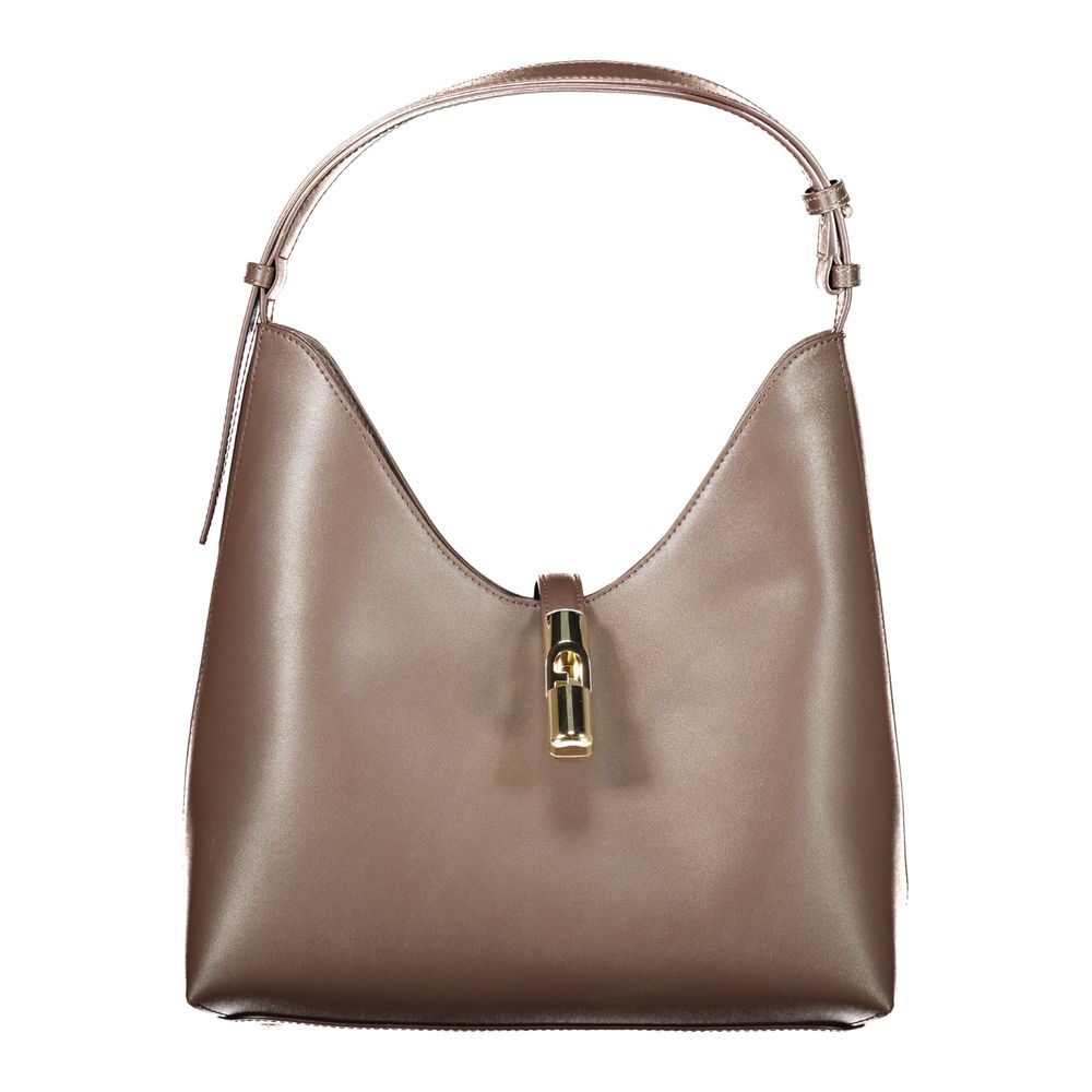 Sac à main en cuir marron