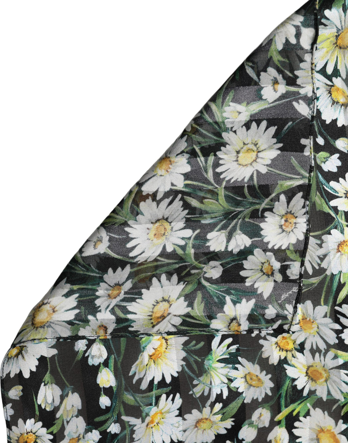 Black and White Silk Scarf