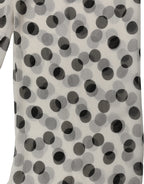Foulard en soie noir et blanc